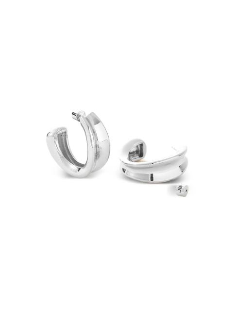 Jenny Bird Doune hoop earrings - Silver - zdjęcie produktu nr 2