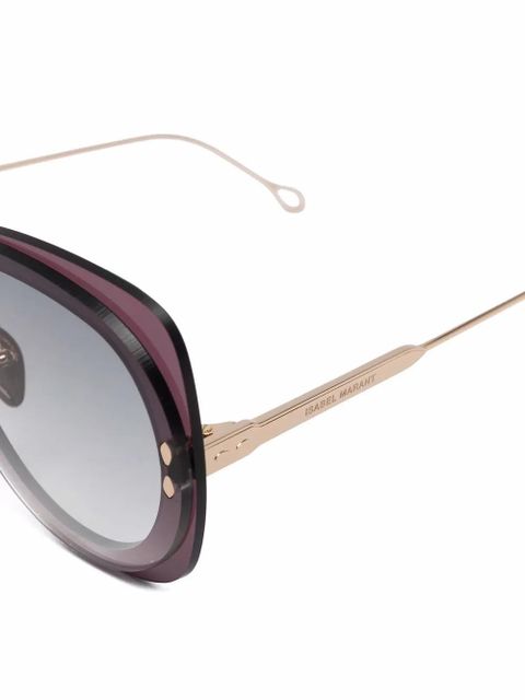 Isabel Marant Eyewear square tinted sunglasses - Purple