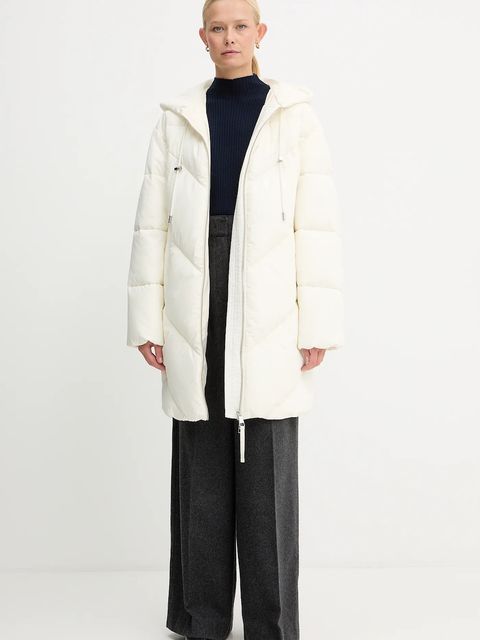 Twinset sweter wełniany damski kolor granatowy lekki z półgolfem 252TT3111 - zdjęcie produktu nr 2