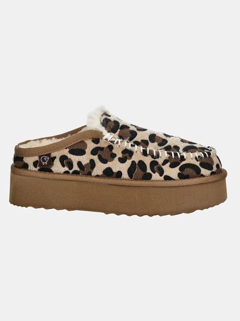 Answear.LAB kapcie skórzane kolor brązowy