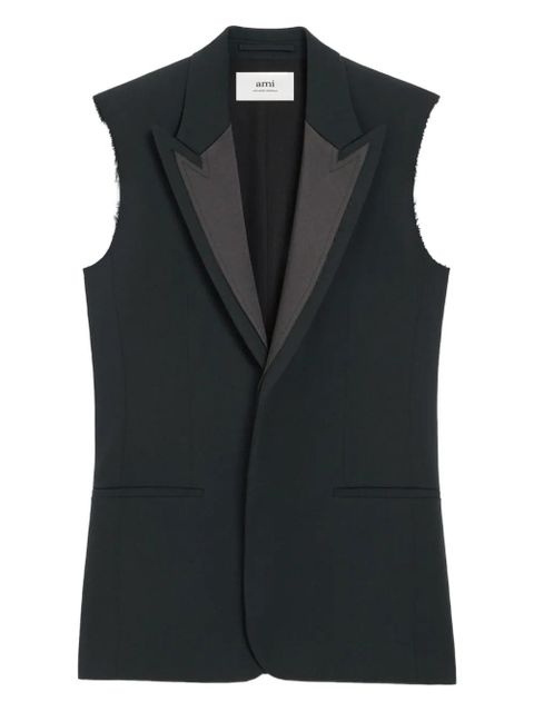 AMI Paris wool sleeveless gilet - Black - zdjęcie produktu nr 1