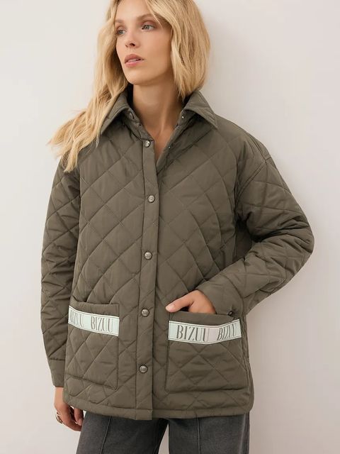 Bizuu kurtka MARIN kolor zielony przejściowa MARIN KHAKI - zdjęcie produktu nr 1