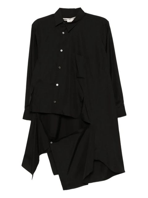 Comme Des Garçons cut-out cotton shirt - Black - zdjęcie produktu nr 1