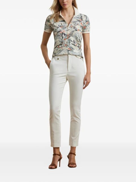 Lauren Ralph Lauren printed polo top - Neutrals - zdjęcie produktu nr 2