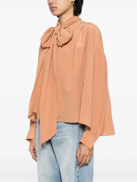 Chloé lavallière blouse - Neutrals
