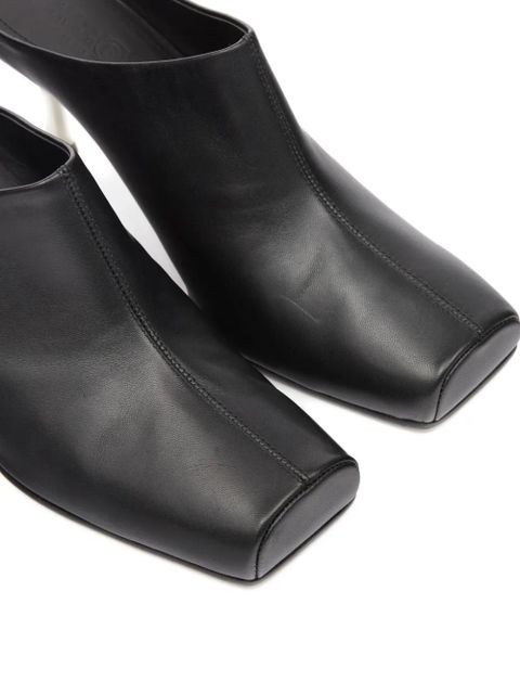 MM6 Maison Margiela square-toe mules - Black
