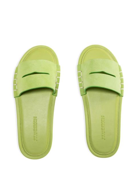 JW Anderson suede mules - Green