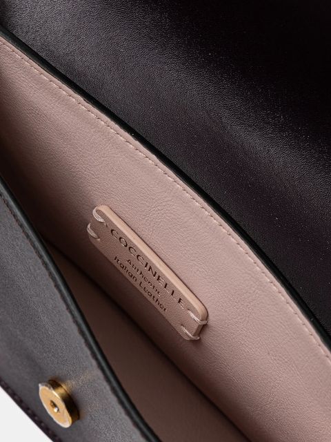 Coccinelle torebka skórzana kolor fioletowy E5.SSK.27.01.01