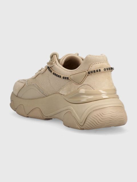 Guess sneakersy MICOLA kolor beżowy FL7MIC LEA12