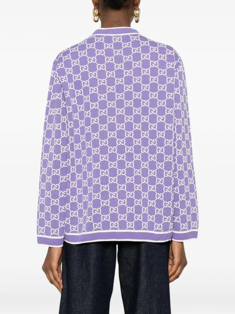 Gucci GG-pattern cardigan - Purple