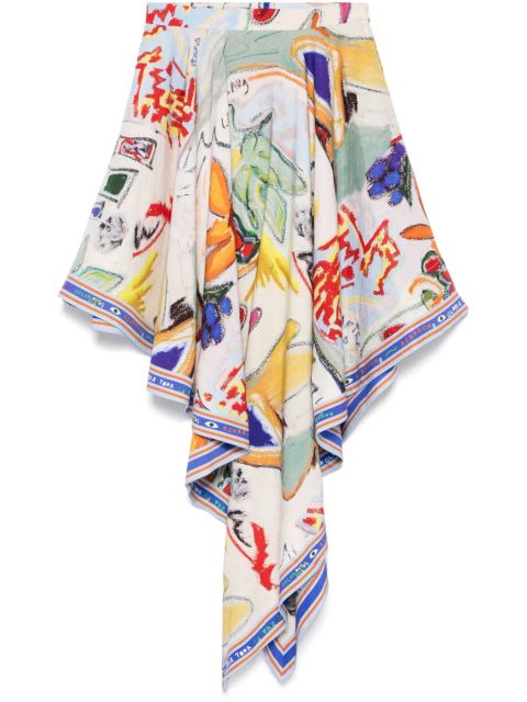 ALEMAIS La Charrasca midi skirt - Blue