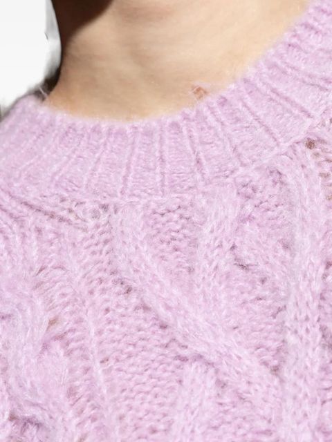 MARANT ÉTOILE cable-knit sweater - Pink