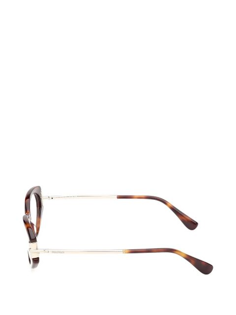 Max Mara Eyewear oval-frame glasses - Brown