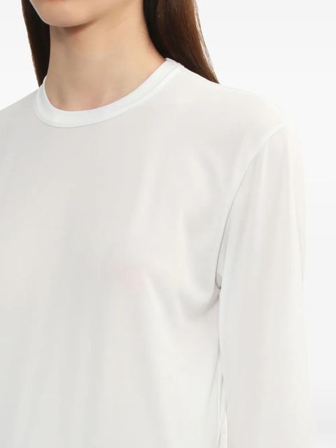Comme Des Garçons panelled long-sleeve T-shirt - White