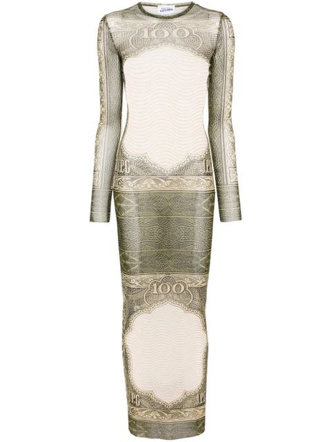 Jean Paul Gaultier Catrouche mesh maxi dress - White - zdjęcie produktu nr 1