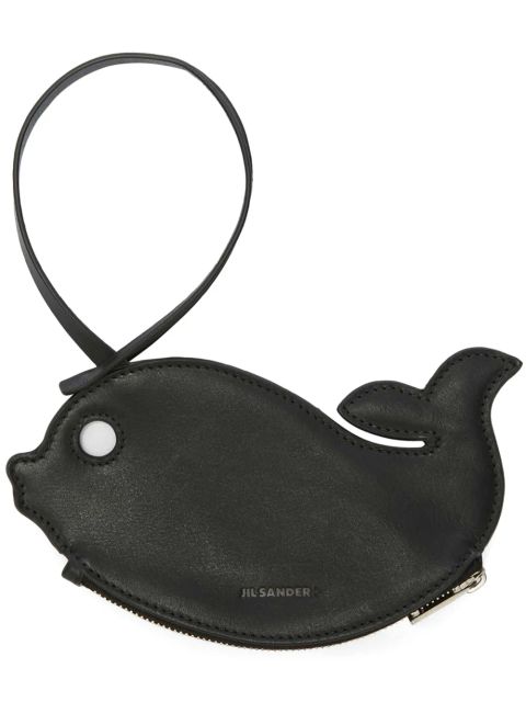 Jil Sander whale-motif purse - Black