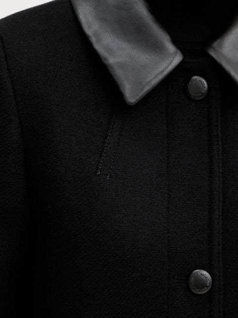 Morgan płaszcz z dodatkiem wełny kolor czarny GBALI