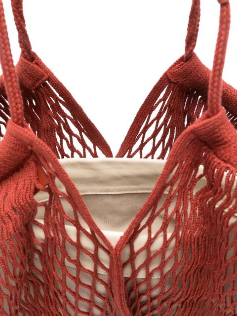 Hereu Hélène net tote bag - Red