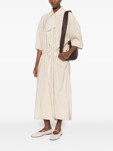 LEMAIRE asymmetrical shirt dress - Neutrals - zdjęcie produktu nr 2