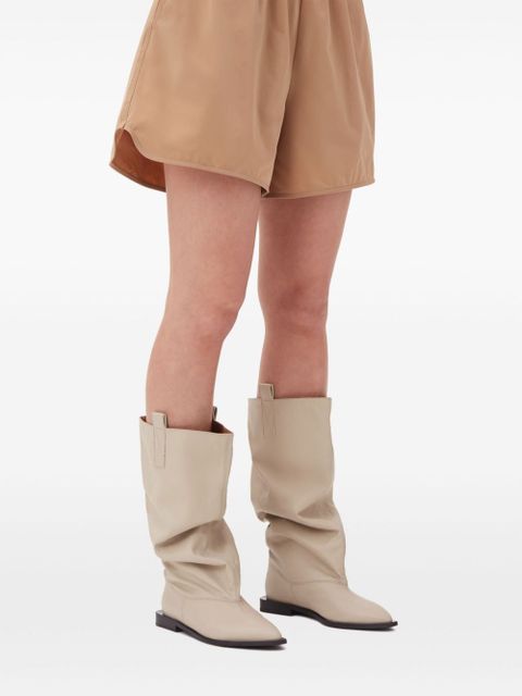 GANNI slouchy knee-high boots - Neutrals