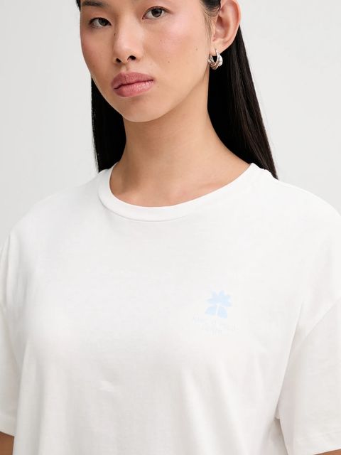 Marc O'Polo t-shirt bawełniany damski kolor beżowy 5000009349