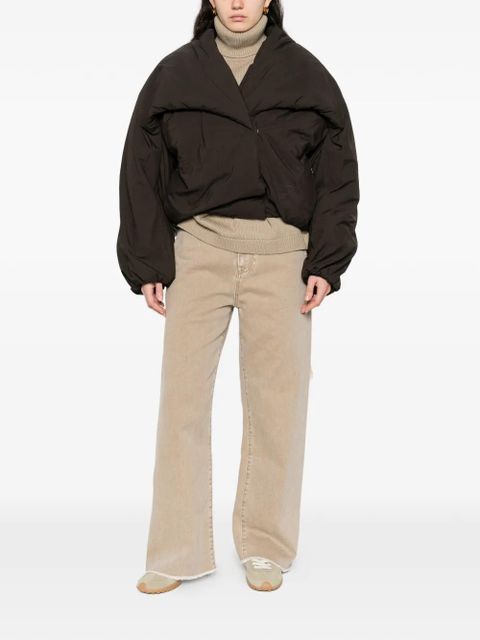 Jacquemus The Paysan shawl-collar puffer jacket - Brown - zdjęcie produktu nr 2