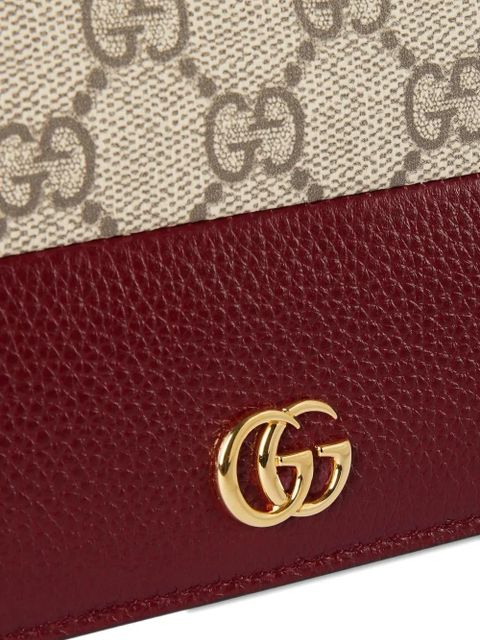Gucci GG Marmont two-tone chain wallet - Neutrals