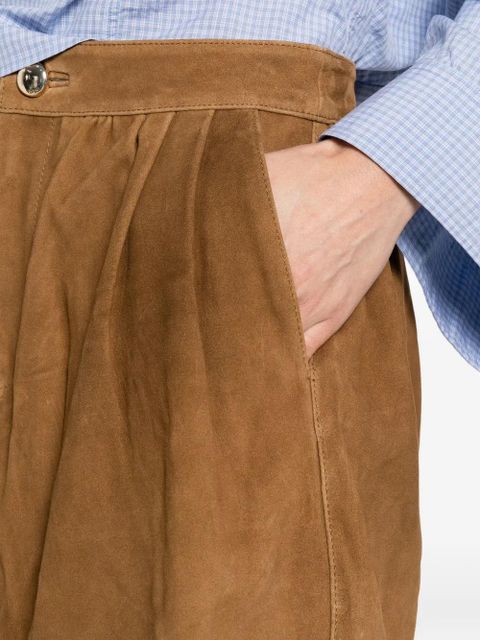 Maje suede mini skirt - Brown