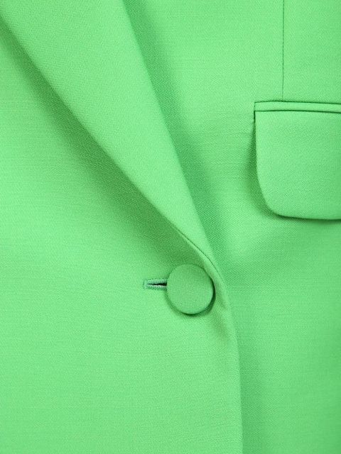 Alexander McQueen double-breasted drop hem blazer - Green