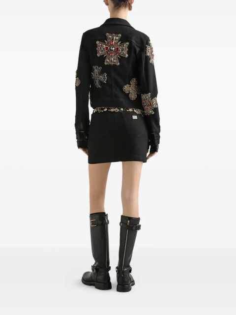 Dolce & Gabbana denim mini skirt - Black - zdjęcie produktu nr 2