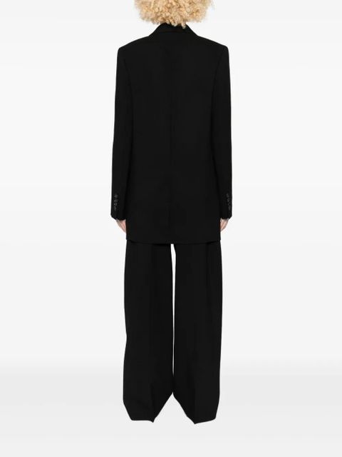 TOTEME double-breasted shield blazer - Black