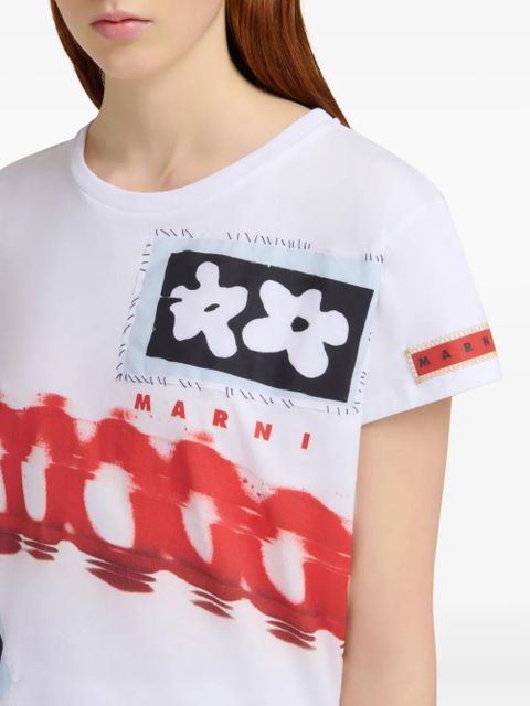 Marni graphic print T-shirt - White