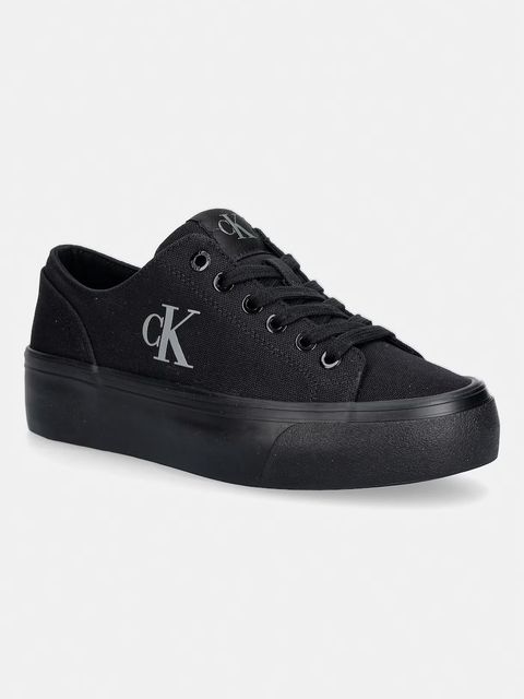 Calvin Klein VULC FLATFORM LOW CANVAS MG tenisówki damskie - zdjęcie produktu nr 1