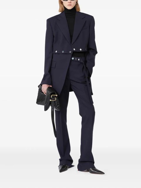 Sportmax Editore button blazer - Blue - zdjęcie produktu nr 2