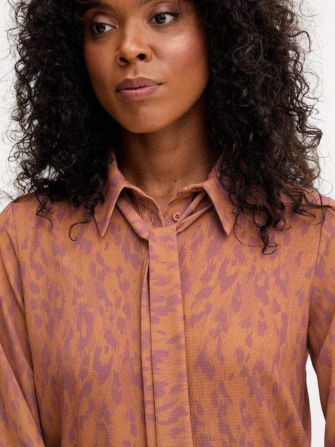 Silvian Heach sukienka BENYE kolor brązowy mini prosta GPA25467VE