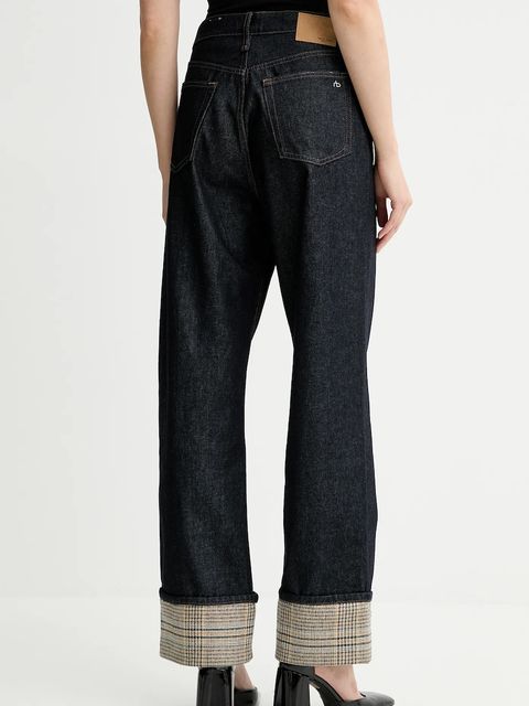Rag & Bone jeansy damskie high waist RJ2225F1XTR