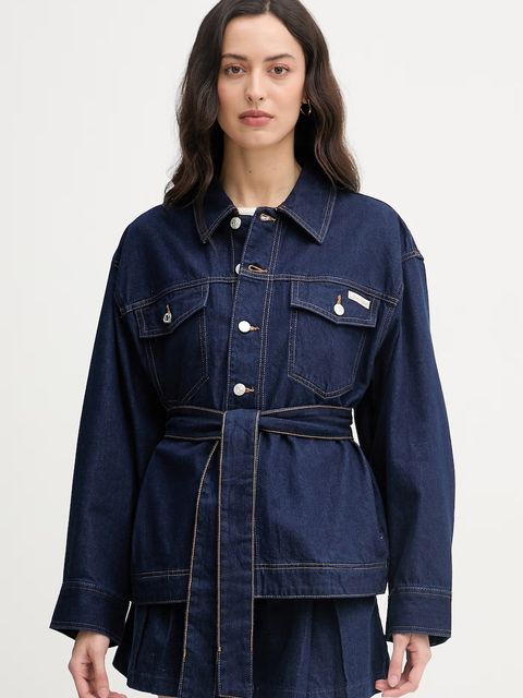 Calvin Klein Jeans kurtka damska jeansowa - zdjęcie produktu nr 1