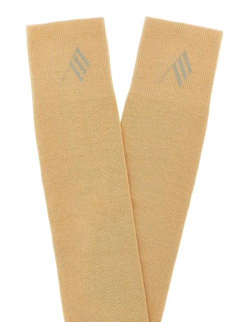 The Attico jacquard logo socks - Neutrals