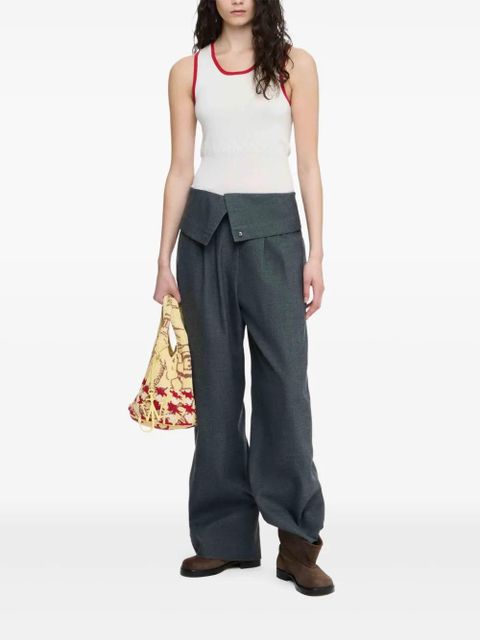 JW Anderson wrap-front pleated trousers - Grey - zdjęcie produktu nr 1