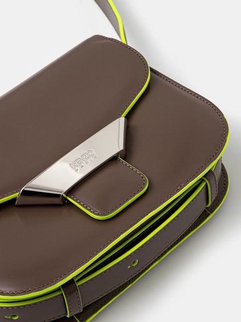 Kenzo torebka skórzana kolor brązowy FF52SA318L3B.10