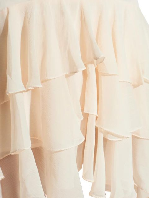 ROTATE BIRGER CHRISTENSEN ruffled high-low dress - Neutrals