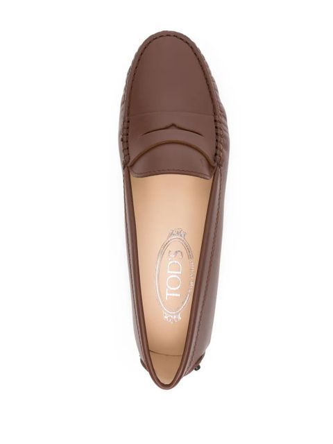 Tod's penny slot leather loafers - Brown