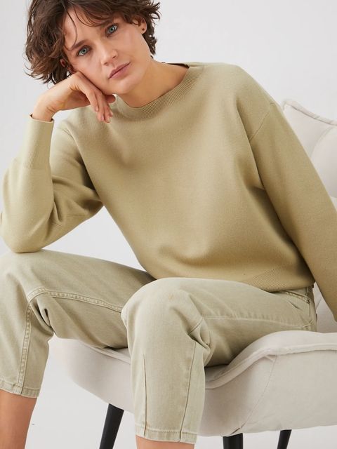 Medicine sweter damski kolor zielony lekki - zdjęcie produktu nr 1