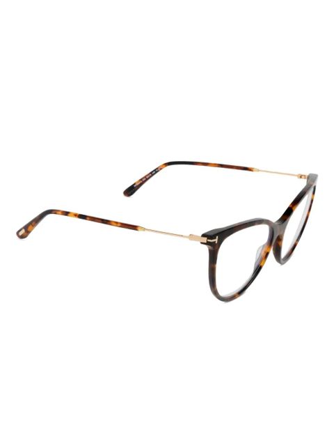 TOM FORD Eyewear tortoiseshell cat-eye glasses - Brown