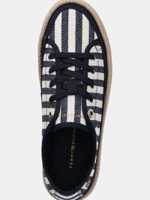 Tommy Hilfiger tenisówki VULC ROPE SNEAKER ITHACA kolor granatowy FW0FW08646