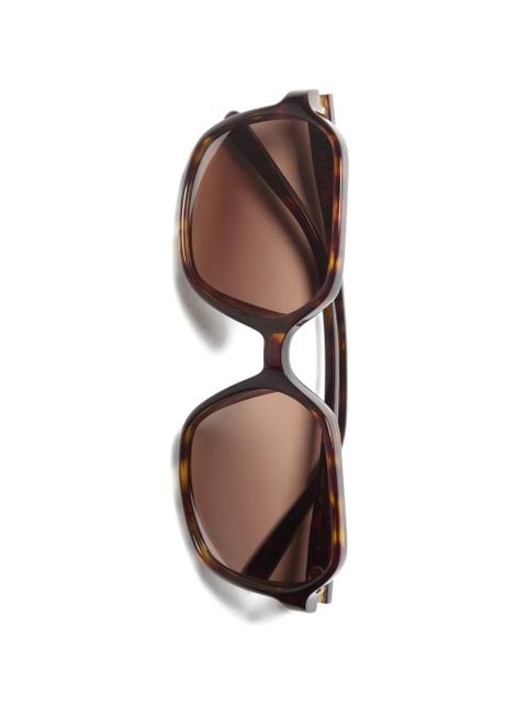 Valentino Garavani rectangular acetate sunglasses - Brown
