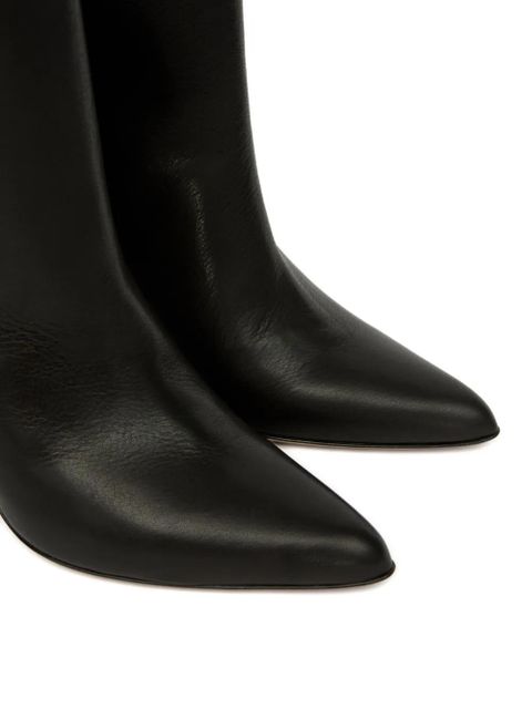MM6 Maison Margiela Trunk leather boots - Black