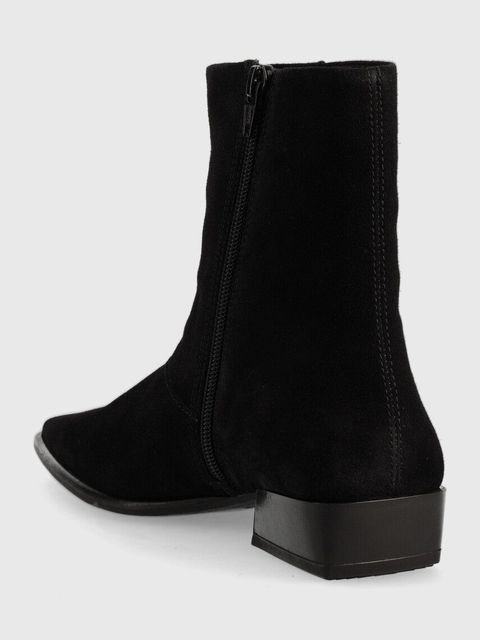 Vagabond Shoemakers botki zamszowe Nella damskie kolor czarny na słupku