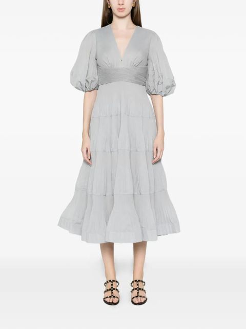 ZIMMERMANN tiered midi dress - Blue