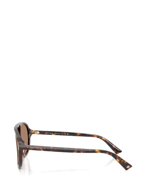 Jimmy Choo browline-frame sunglasses - Brown